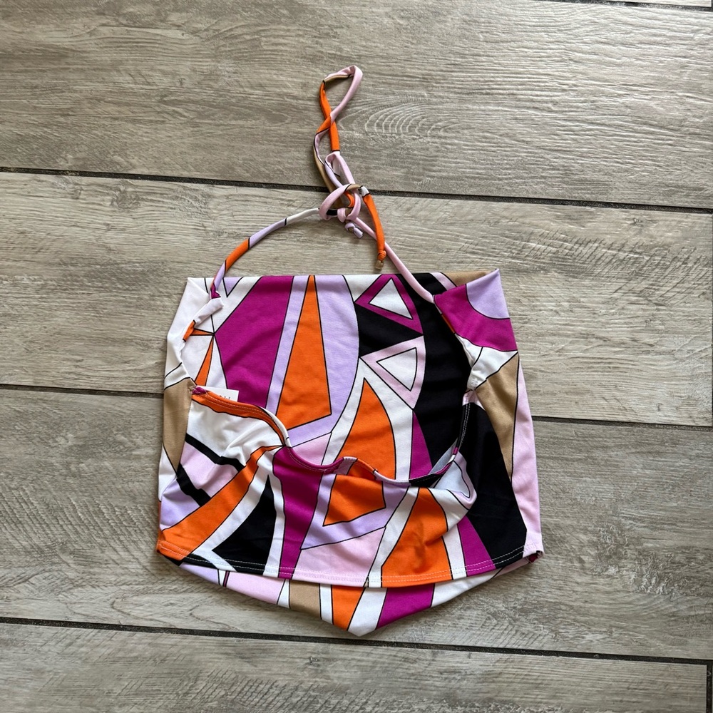 Multi-Color Halter Top - Picture 2 of 2